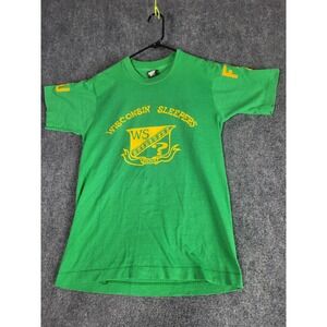 Screen Stars Green and Yellow Short Sleeve Tee